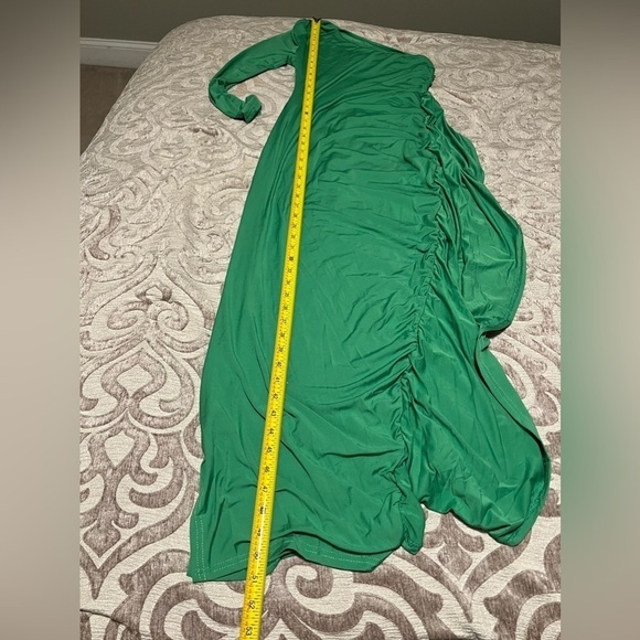 One Shoulder Ruches Asymmetrical Maxi Dress | Size S | NWOT - Picture 7 of 7